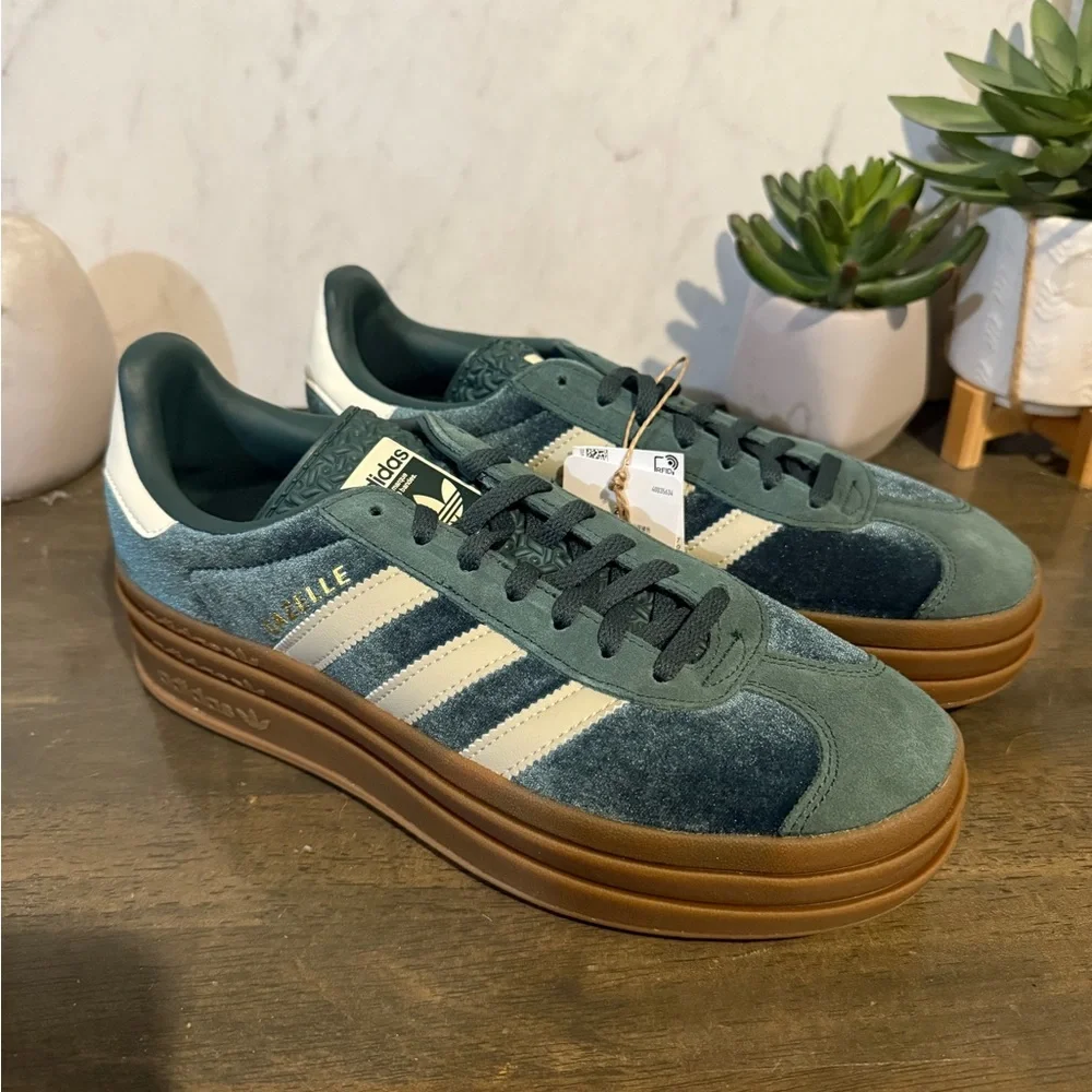adidas Gazelle Bold Mineral Green - Picture 9 of 11